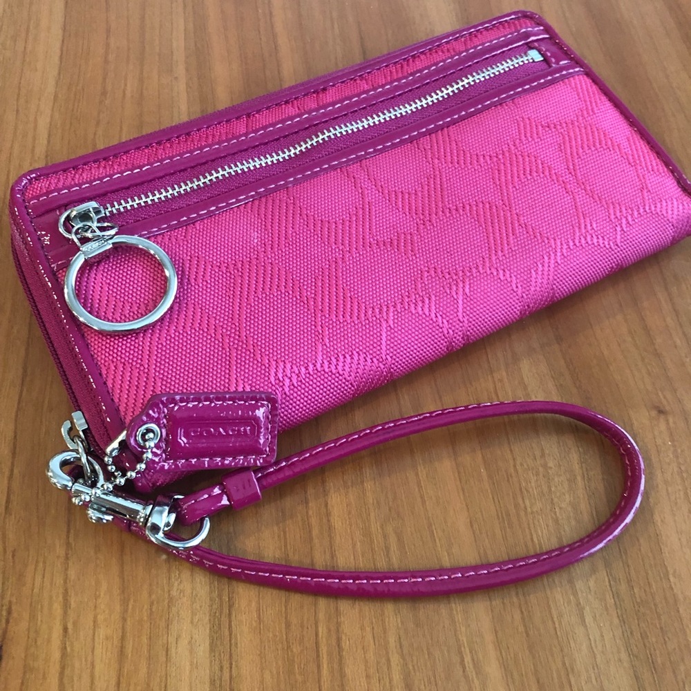 COACH Hot Pink Wristlet